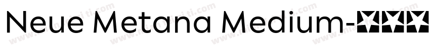 Neue Metana Medium字体转换